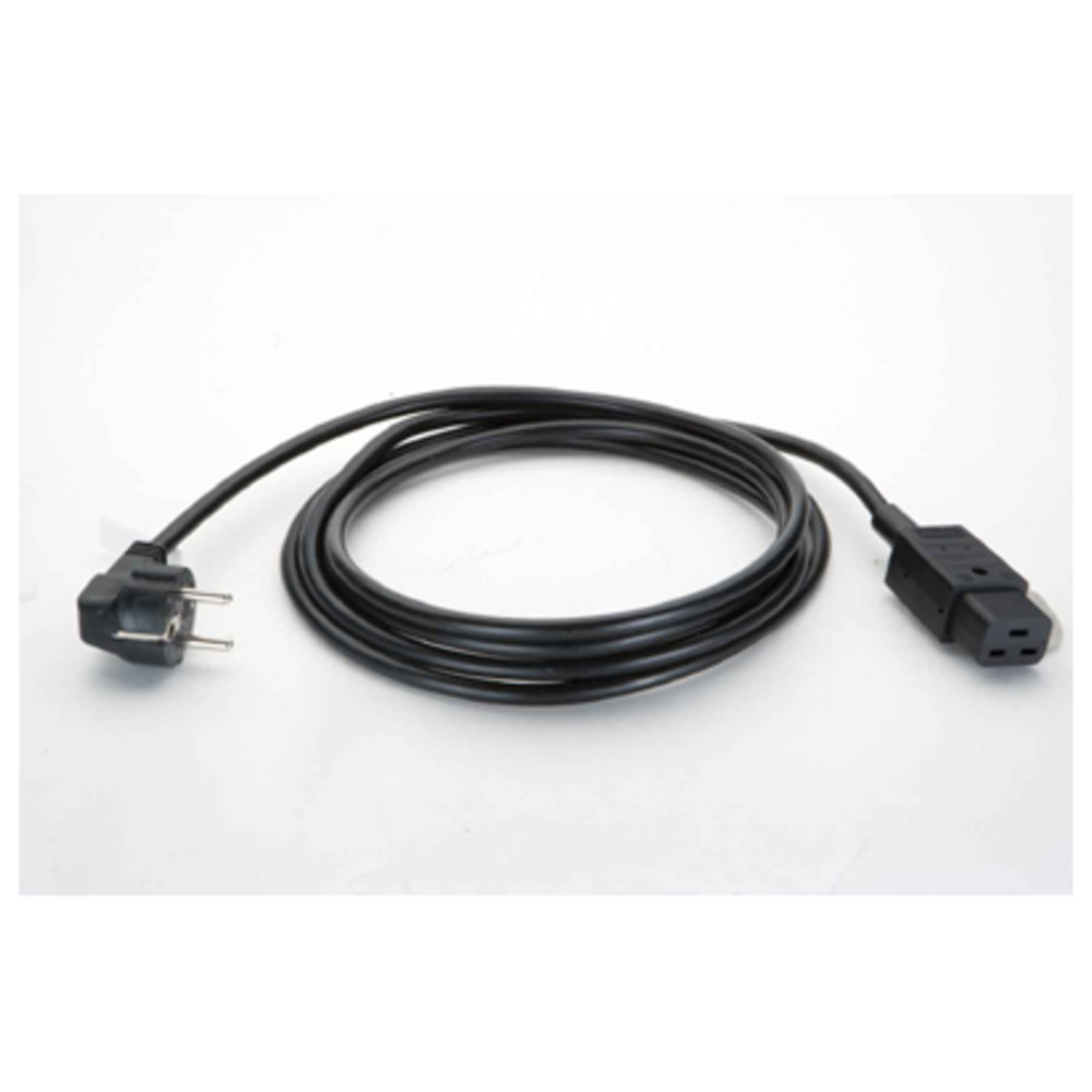 Kaltgeräte-Zuleitung, 3-polig, PVC, 2 m, schwarz, H05VV-F 3G 0,75 mm²