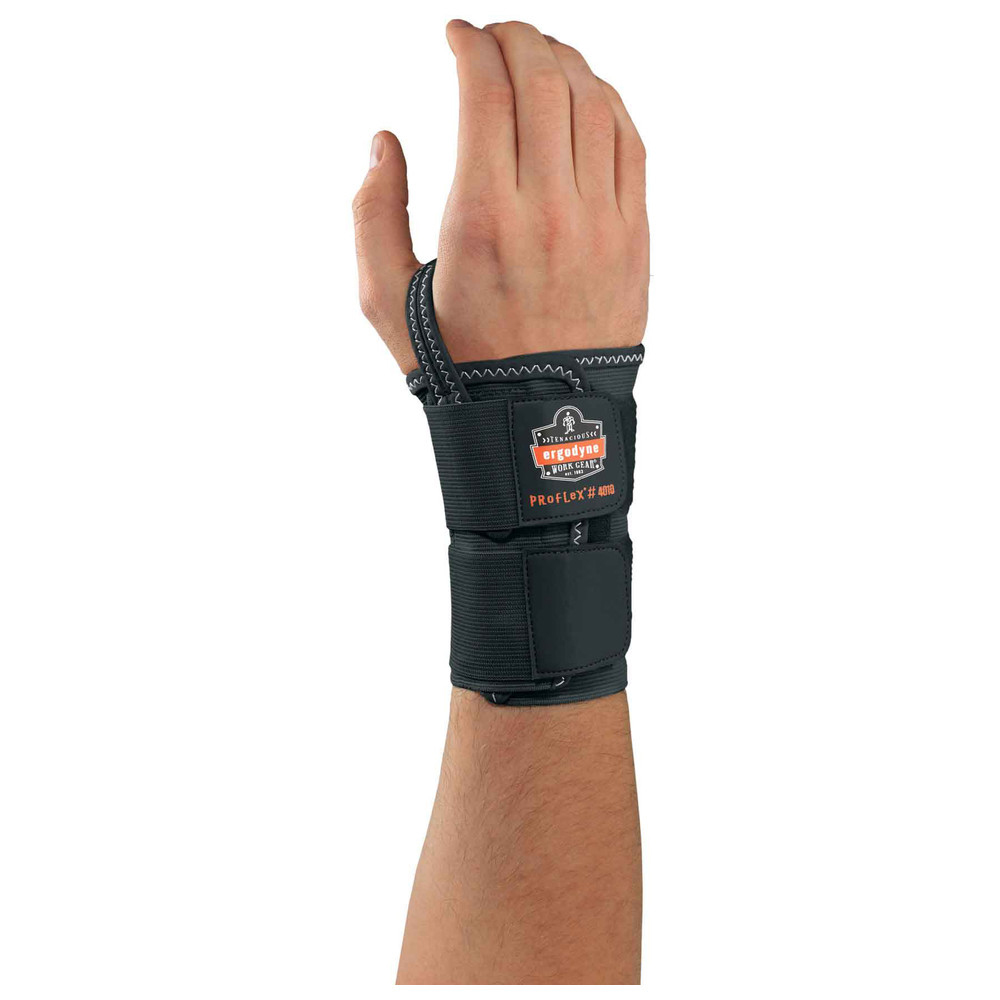 Handgelenkbandage Double Strap Proflex 4010, L LH, schwarz