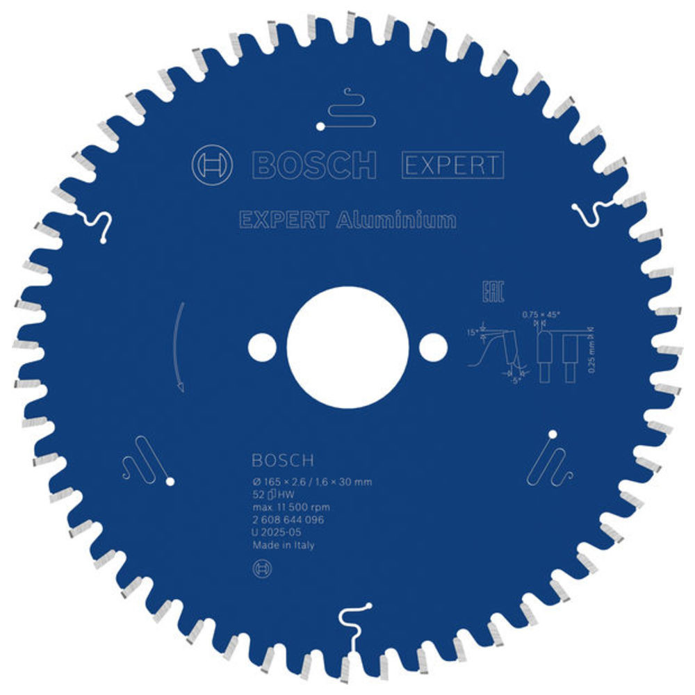 EXPERT Aluminium Kreissägeblatt, 165x2,6/1,6x30 mm, Z52