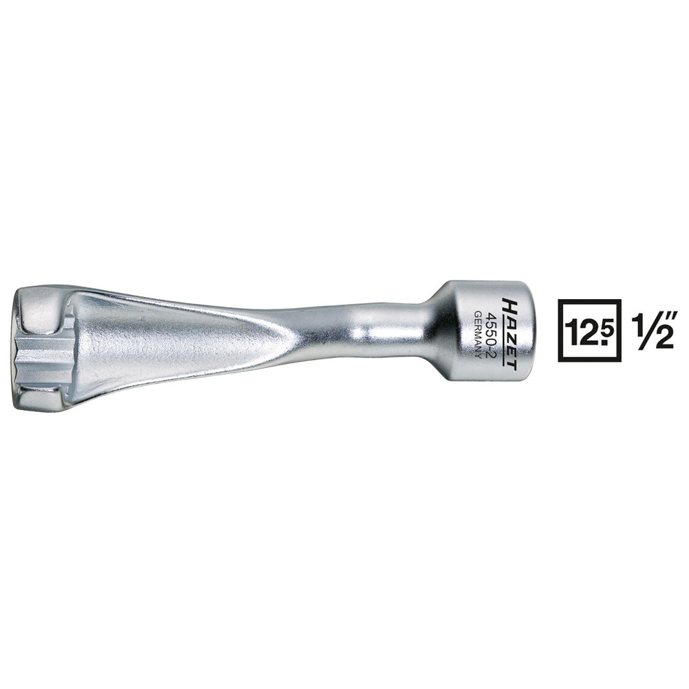 Einspritzleitungs-Schlüssel 4550-2 - Vierkant hohl 12,5 mm (1/2 Zoll) - Außen-D