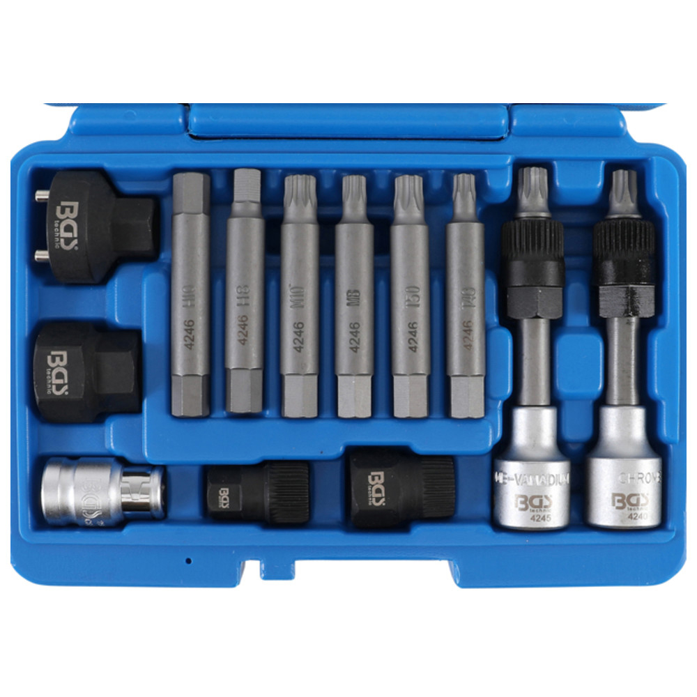 Lichtmaschinen Bit-/Bit-Einsatz-Satz, 1/2", 13-teilig