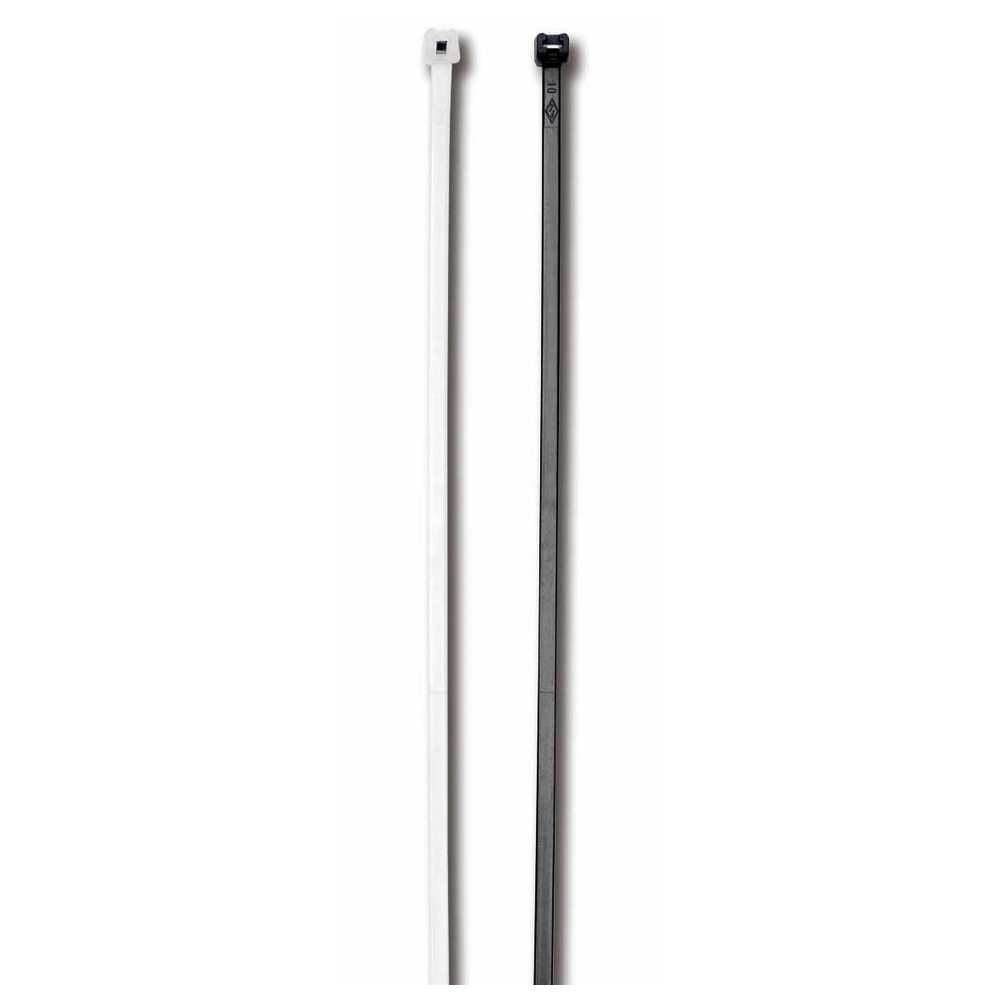 Kabelbinder mit Stahlzunge, BxL 3,6 x 140 mm, Kabelbaum¸ 2-29 mm, naturfarbig