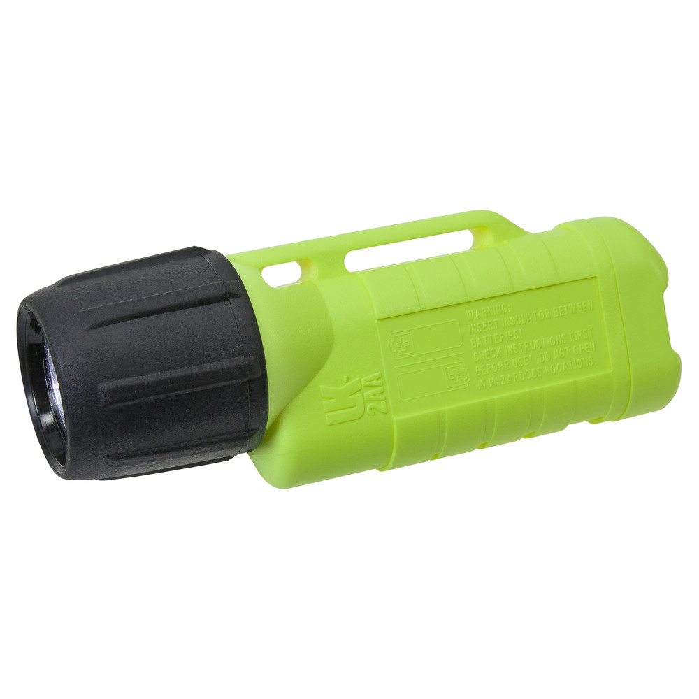 Helmlampe 2AA eLED, ET Heckschalter, neongelb