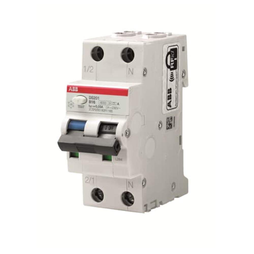 FI/LS-Schutzschalter DS201 B16 A30, 1-polig+N