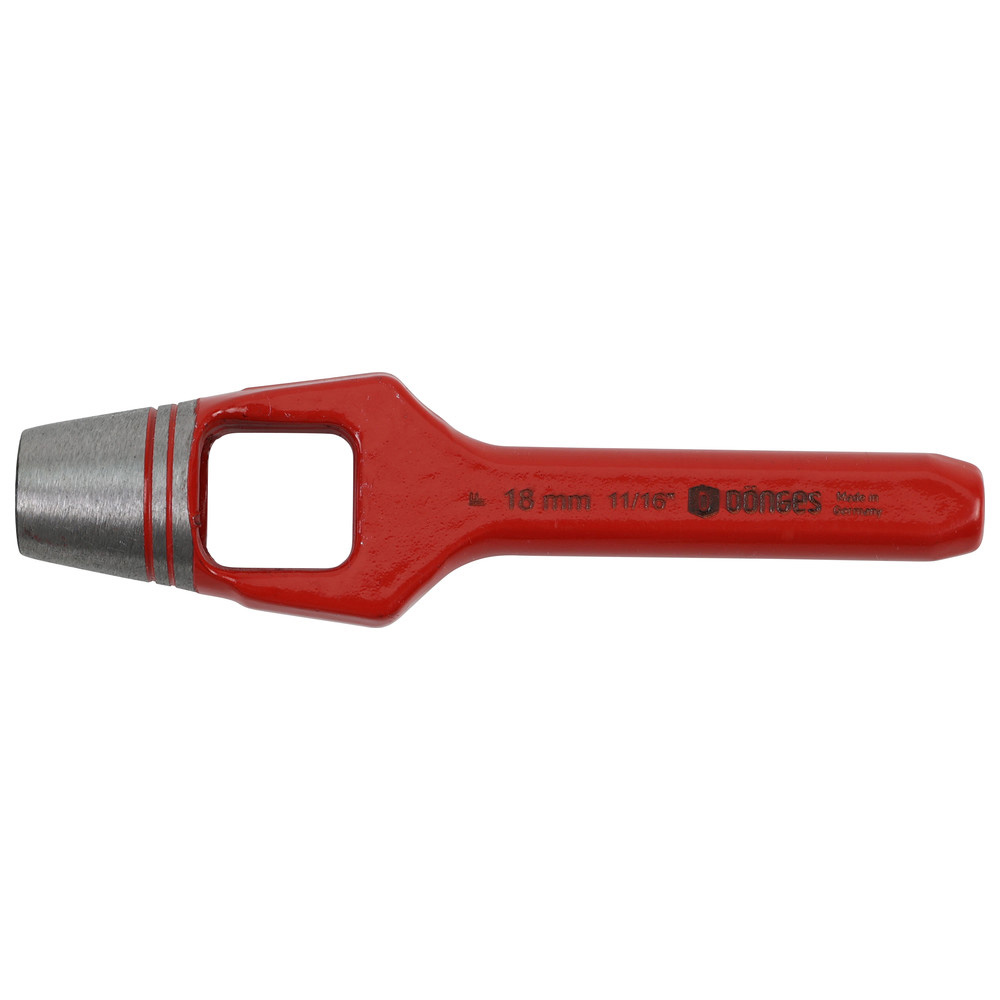 Henkellocheisen nach DIN 7200 A, rot lackiert, Durchmesser 1 mm
