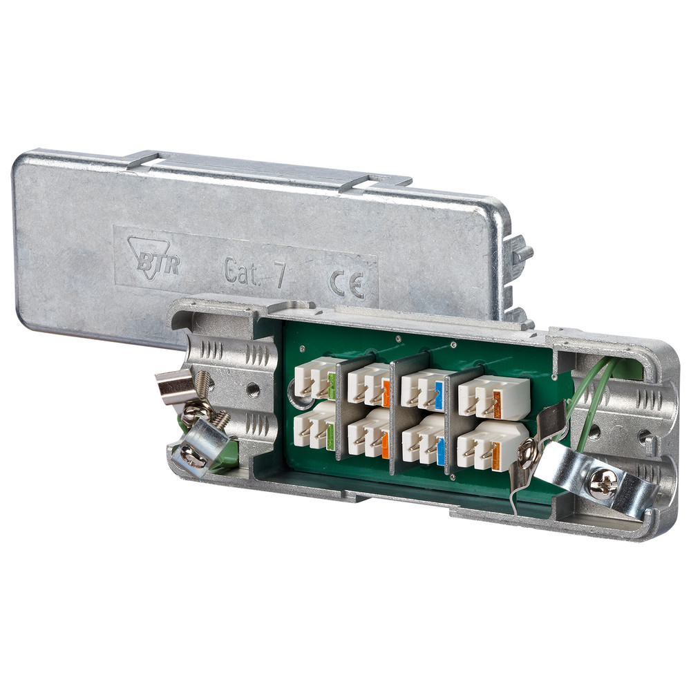 Kabelverbinder Cat. 7, IP20, 4 x 2