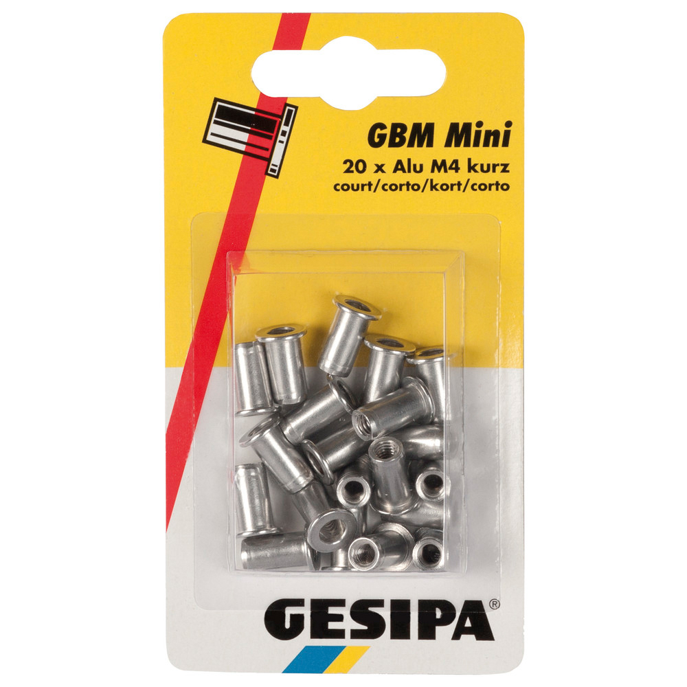Blindnietmutter M4 kurz Mini-Pack