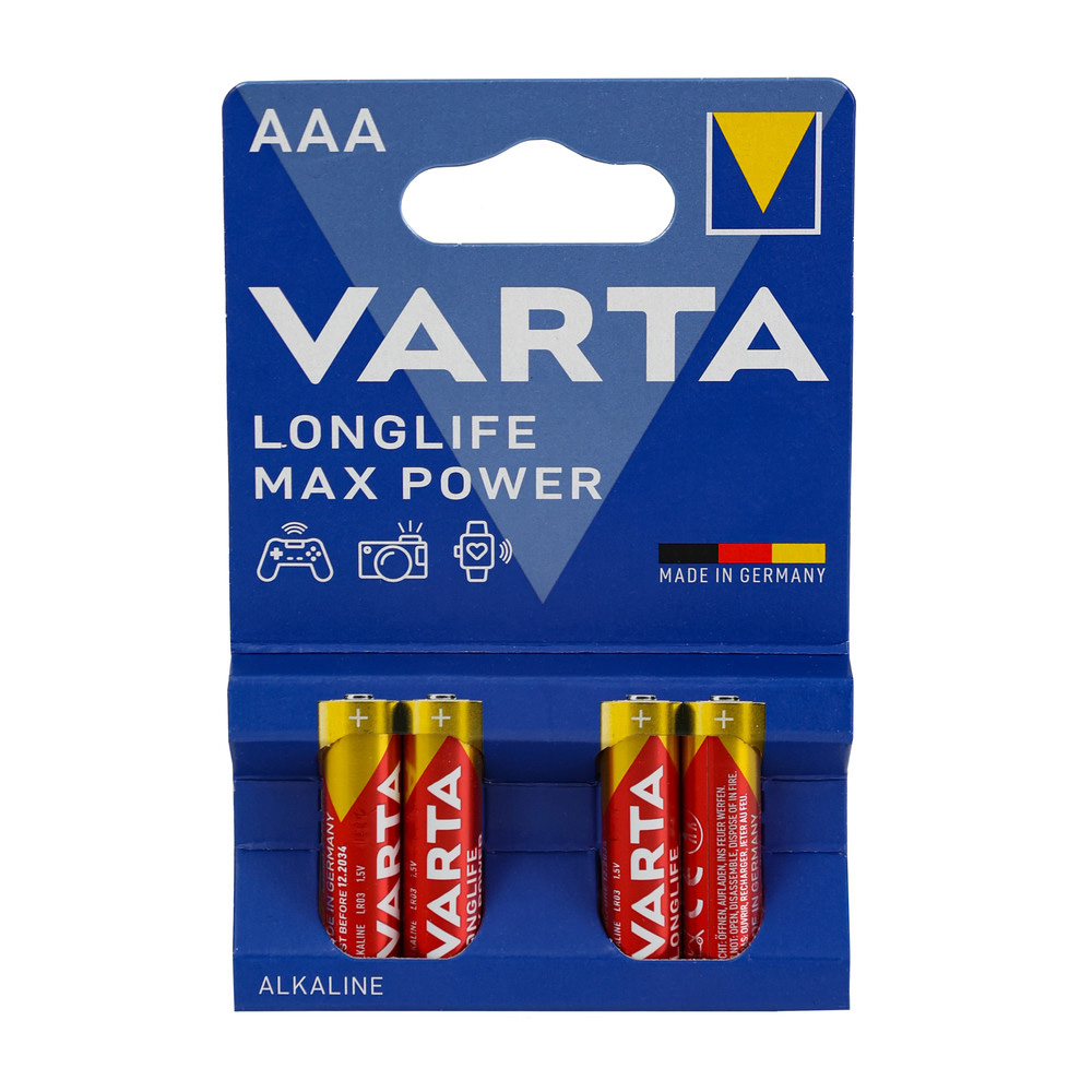 Batterie LONGLIFE Max Power AAA, 4-er Blister