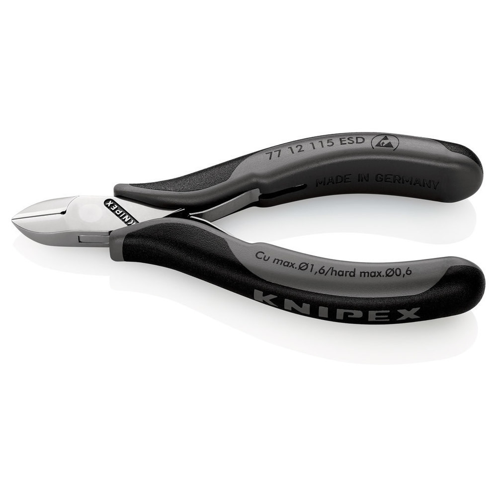 Elektr.Seitenschn. ESD 115mm m.Drahtk.m.F.Knipex