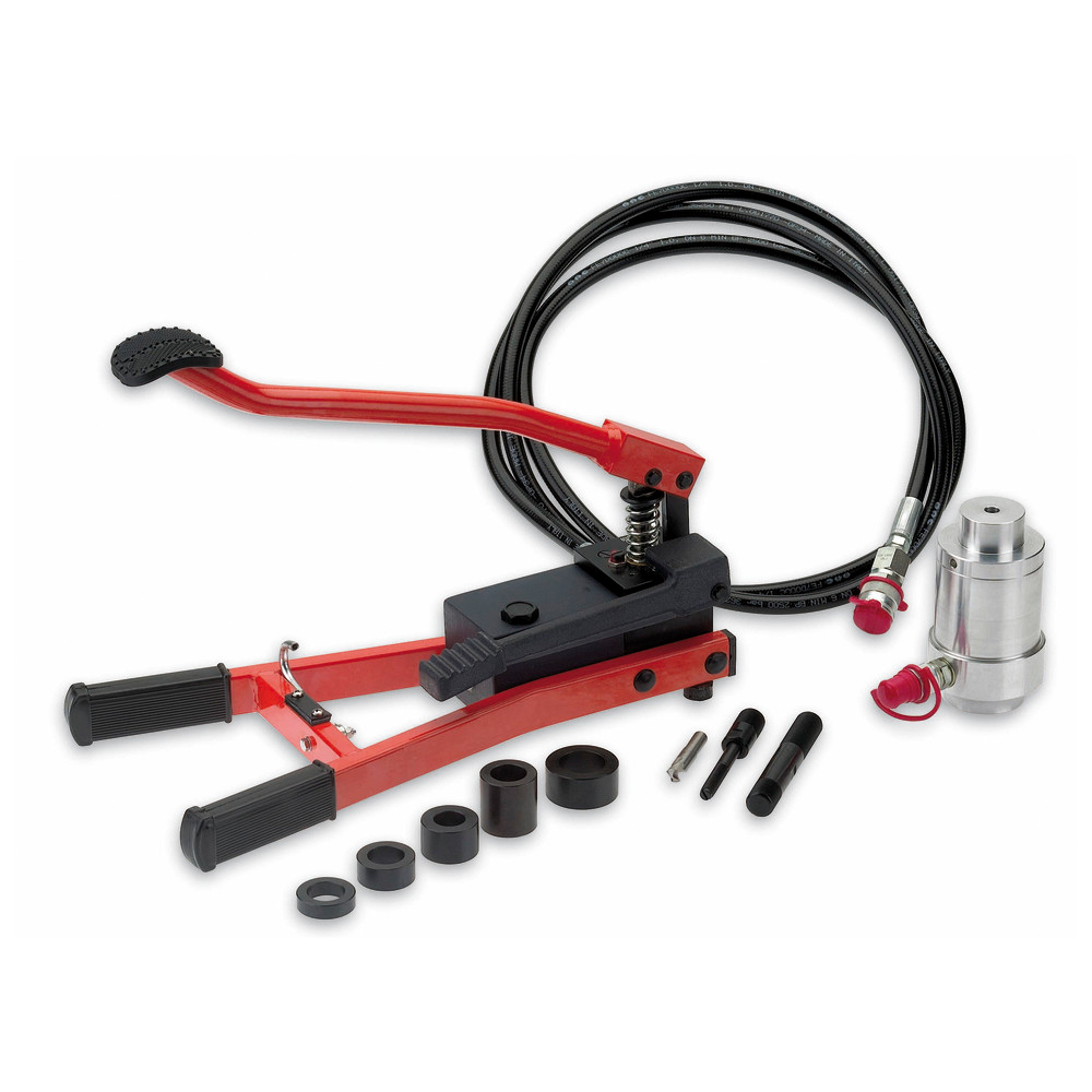 Hydraulische Stanze mit Fußpumpe