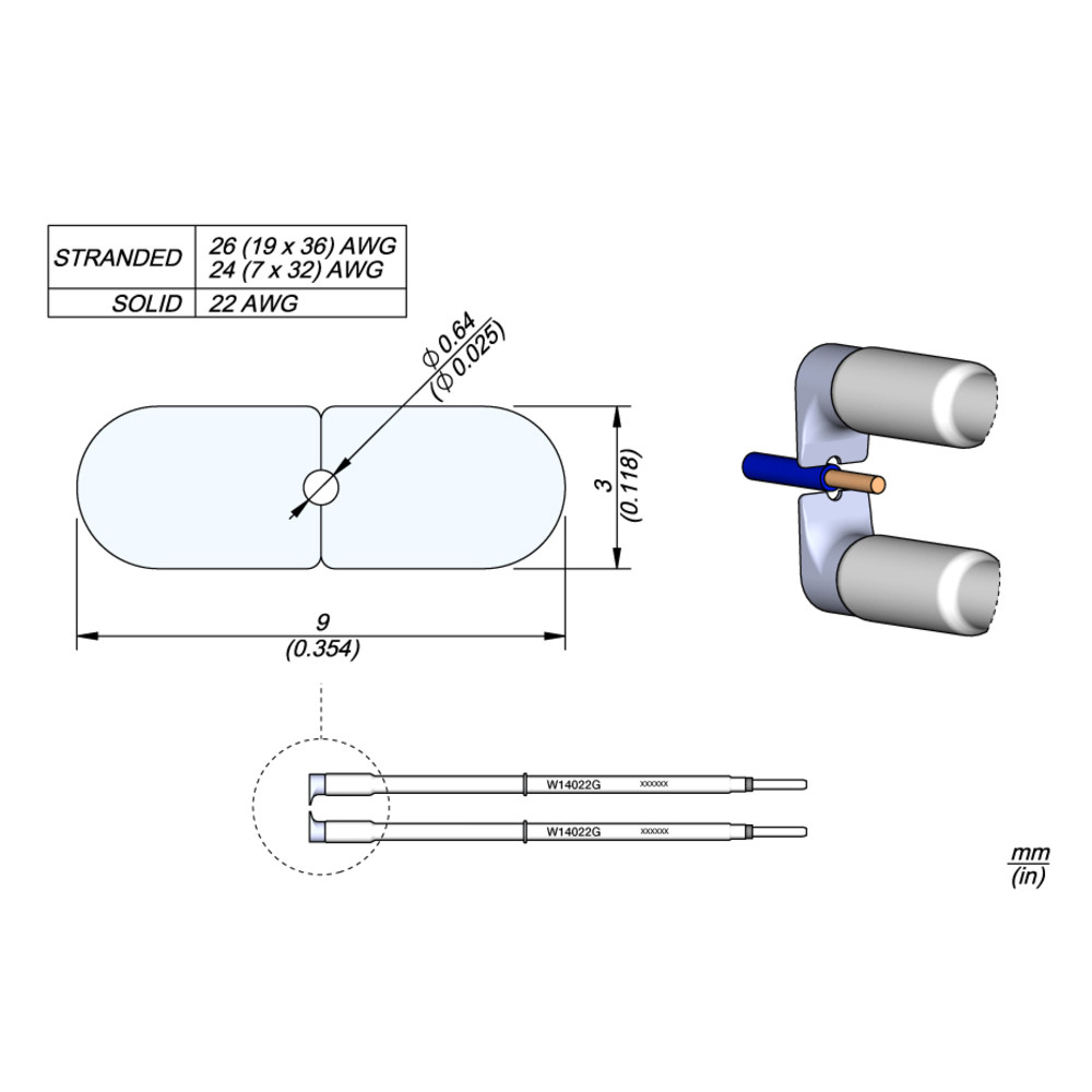 JBC Abisolierkartusche, AWG 22