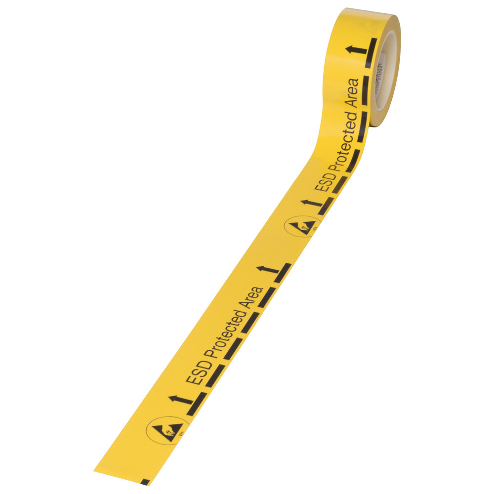 Warmbier Bodenmarkierungsband, ESD, Rollenlänge 33 m, 140 µm, ableitfähig
