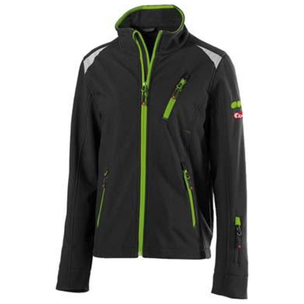 Kids Jacke 24, Black/limegreen, Gr110-116