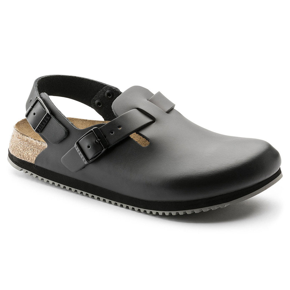 Clog Tokio Super Grip, Naturleder, schwarz, Weite normal, Größe 35