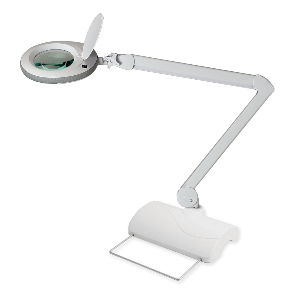 LED Lupenleuchte 721X-MKIII, inkl. Tischstativ, 3 Dioptrien, grau