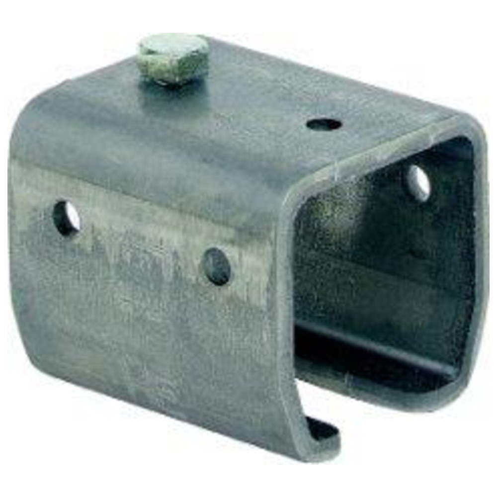 HELM 1104 Übersteckmuffe Stahlblank, Schraube oben
