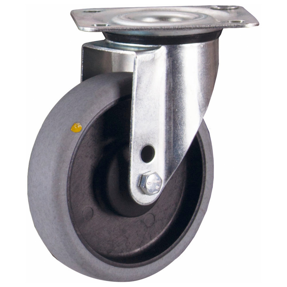 Lenkrolle, elektrisch leitfähig, ohne Feststeller, 125 mm