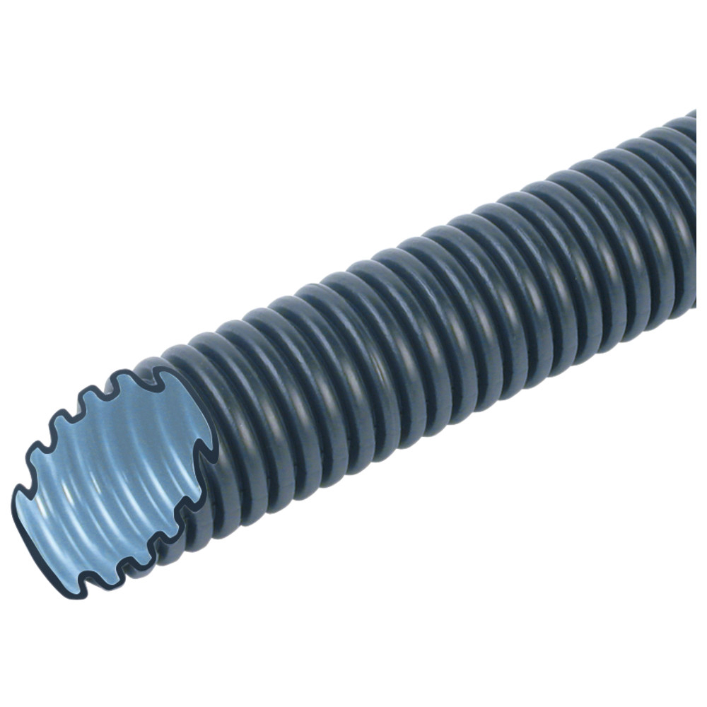 Kunststoffwellrohr FBY-EL-F16CO2NTROL leicht, Außen ø 16,0 x 10,4 mm, 16,0 x 10,4 mm, schwarz