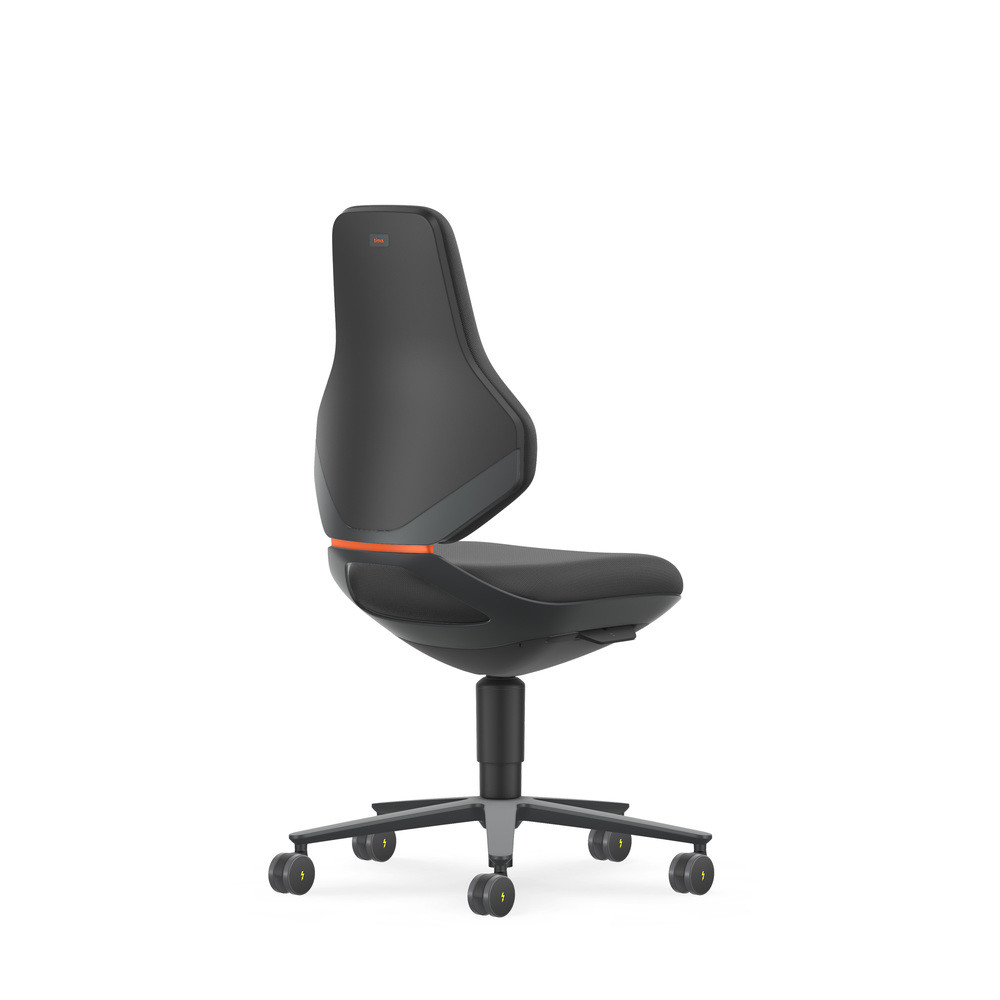 Bimos Drehstuhl Texon, mit Rollen, ESD, Supertec schwarz, Bild 3