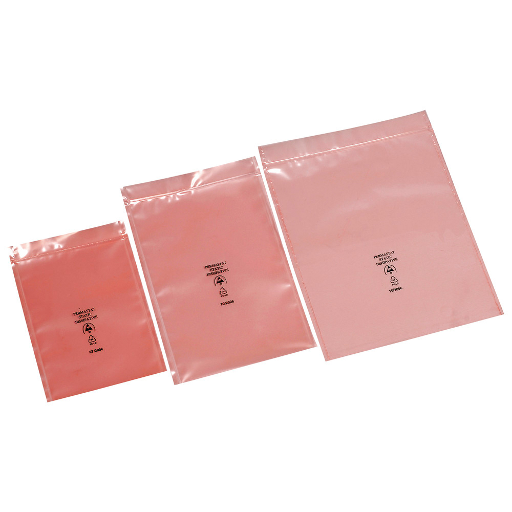 Warmbier Permastat Verpackungsbeutel, ESD, 80 x 120 mm, Stärke 60 µm