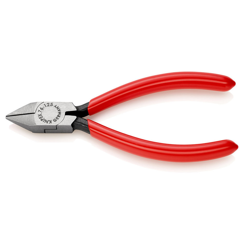 Seitenschneider Elektronik Spitzkopf 125mm poliert KNIPEX