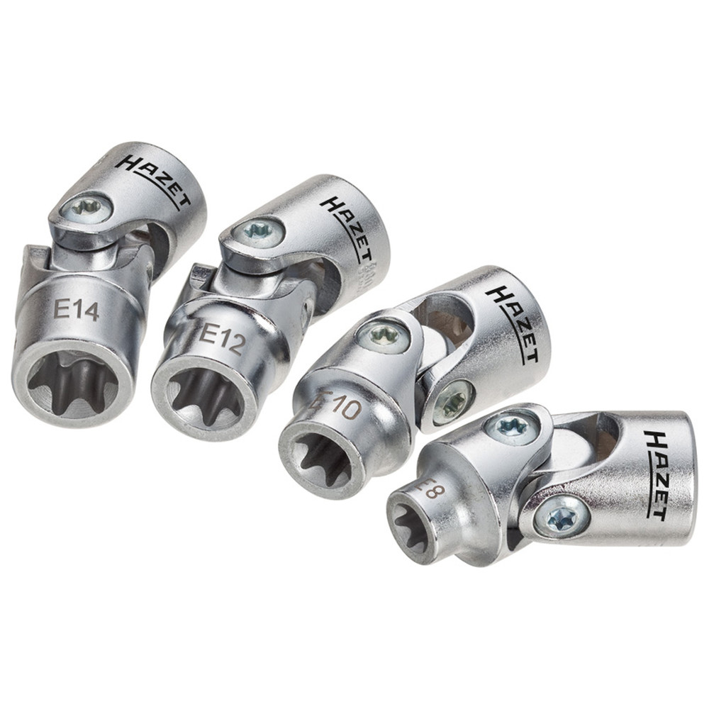 Steckschlüssel-Satz TORX 880G-E/4 - Vierkant hohl 10 mm (3/8 Zoll) - Außen TOR