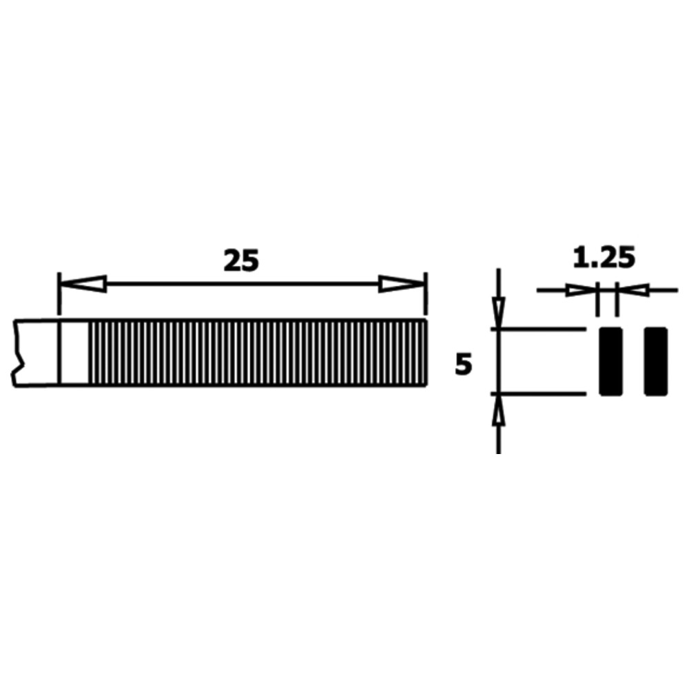 WETEC ECO Flachzange, Greifflächen geriffelt, Backenbreite 5,0 mm, ESD-Griffe, Bild 2