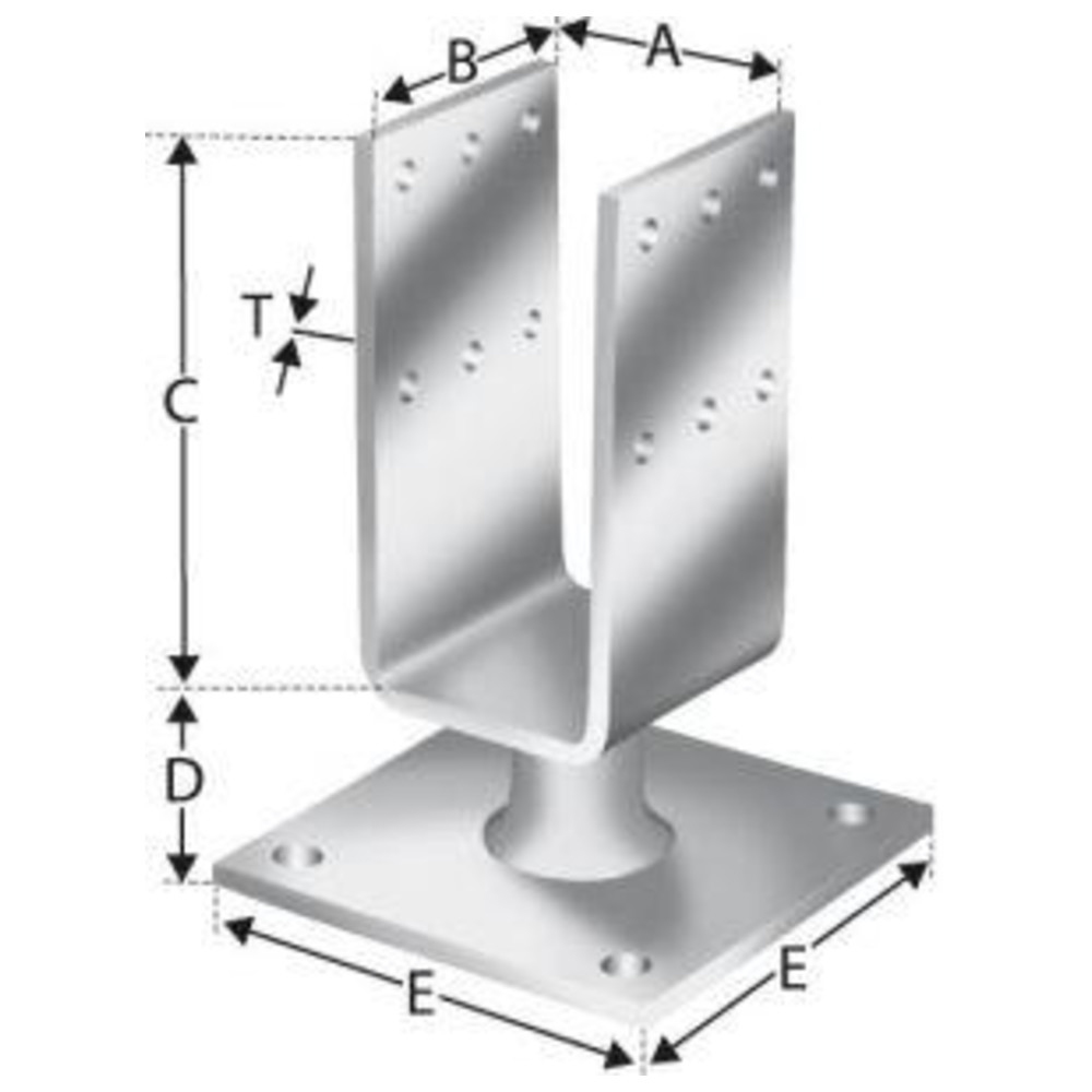 Pfostenhalter PTB48G SST