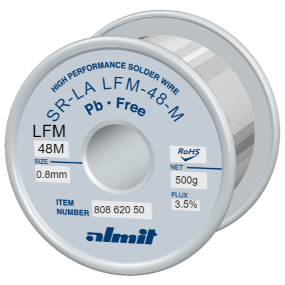 Lötdraht, SR-LA SUPER LFM-48-M, 0,8 mm, 500 g