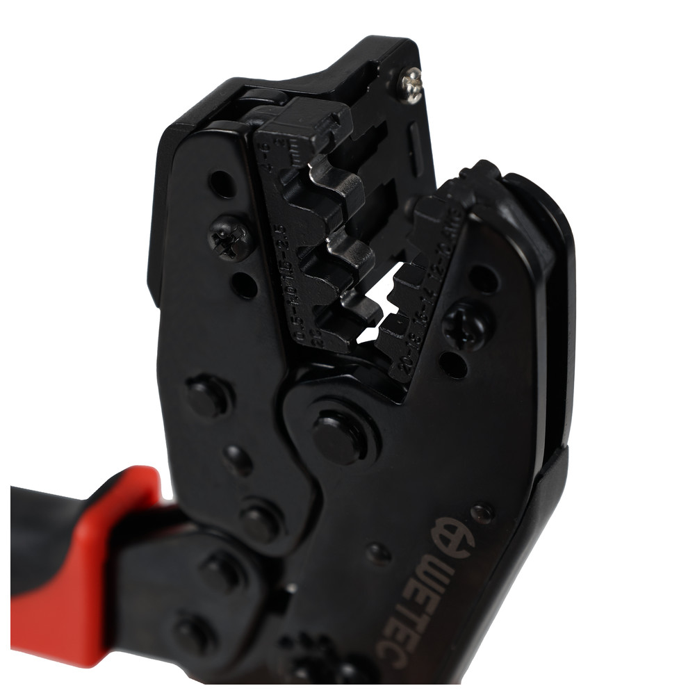 WETEC Presszange für unisolierte Kabelschuhe, 0,5-6,0 mm², mit Positionierhilfe, Bild 7
