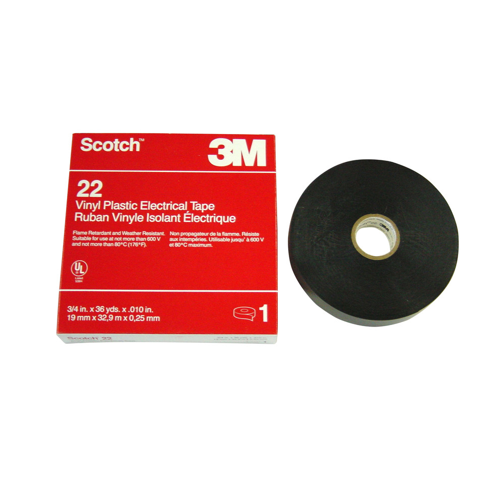 Elektroisolierband Scotch 22, schwarz, 38 mm x 33 m