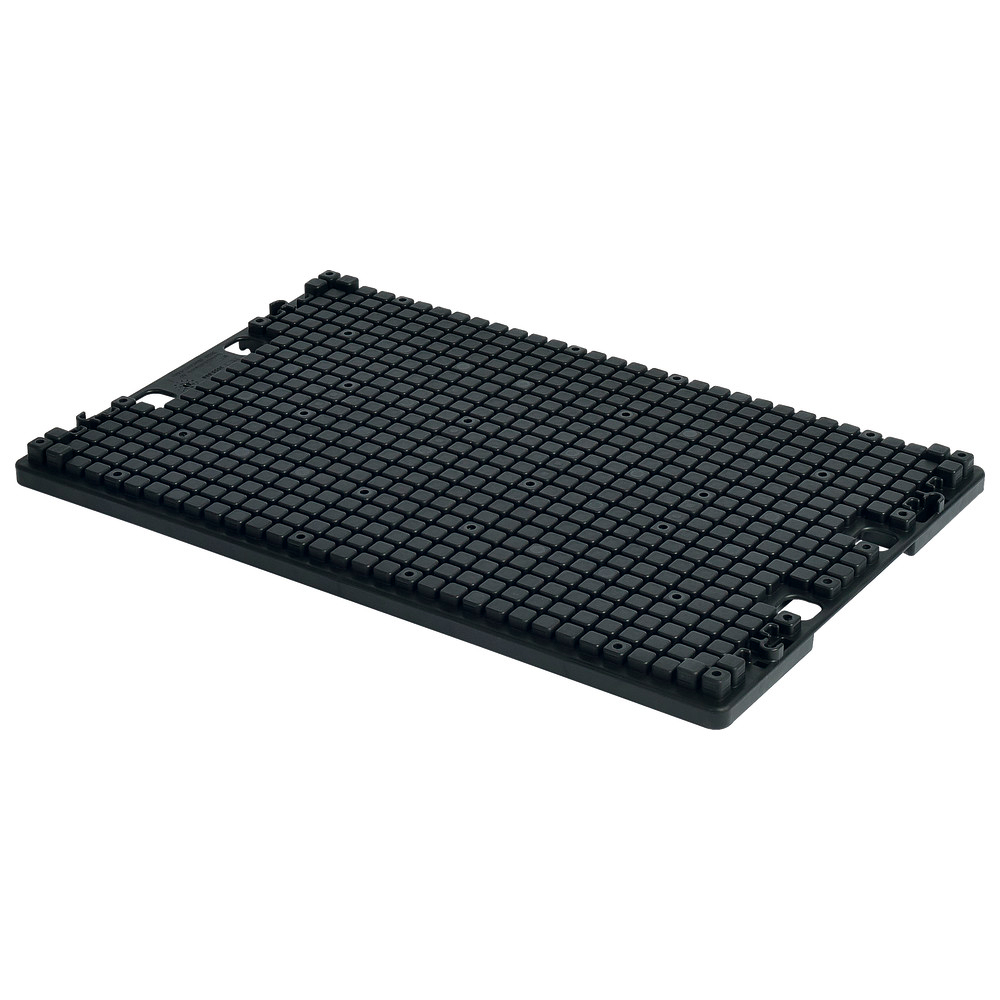 Leiterplattenhalter, ableitfähig, quadratische Noppen, ESD