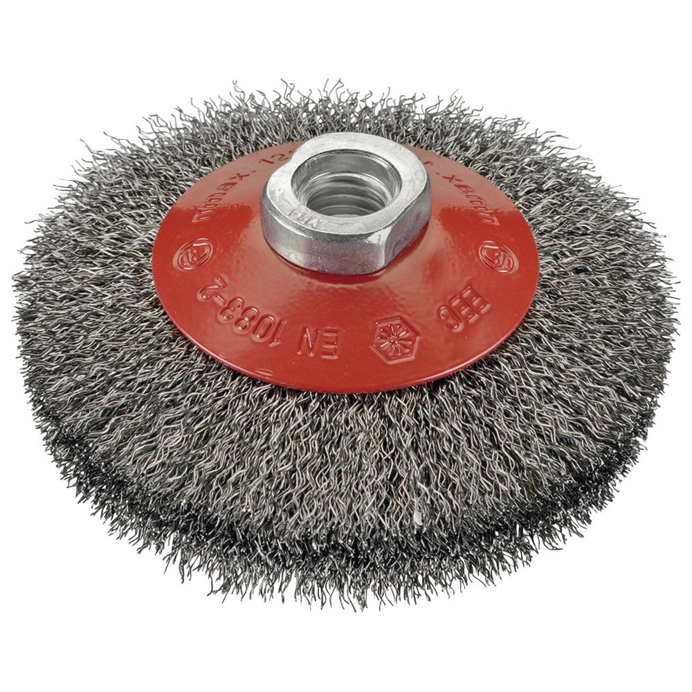 Kegelbürste Stahldraht M14 100 x 0,30 mm gewellt