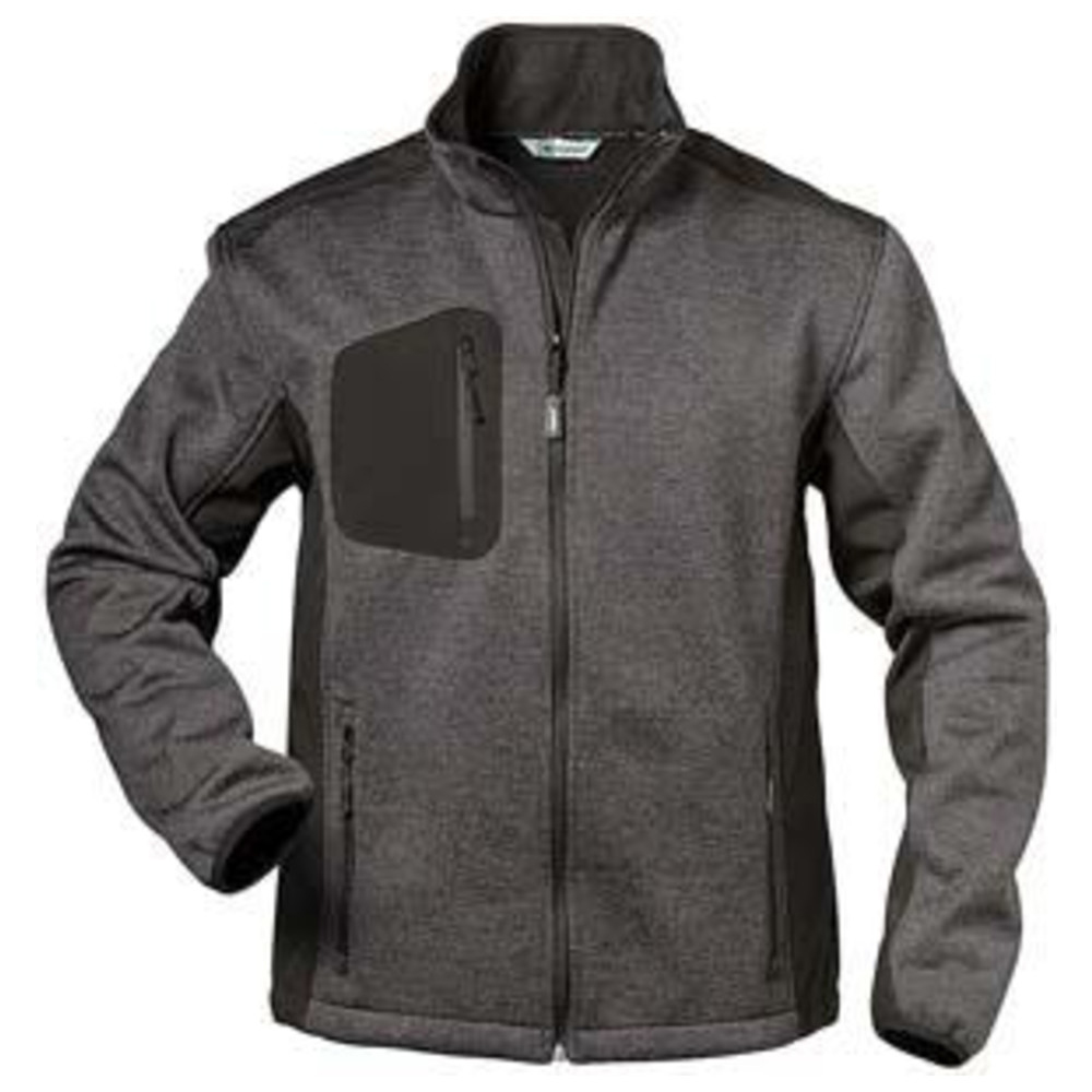 Strickjacke Innsbruck, Gr. 2XL, grau/schwarz