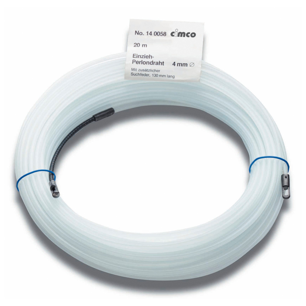 Einzieh-Perlondraht, 300 mm lang, Material Ø 4 mm, Zugfestigkeit 900 N