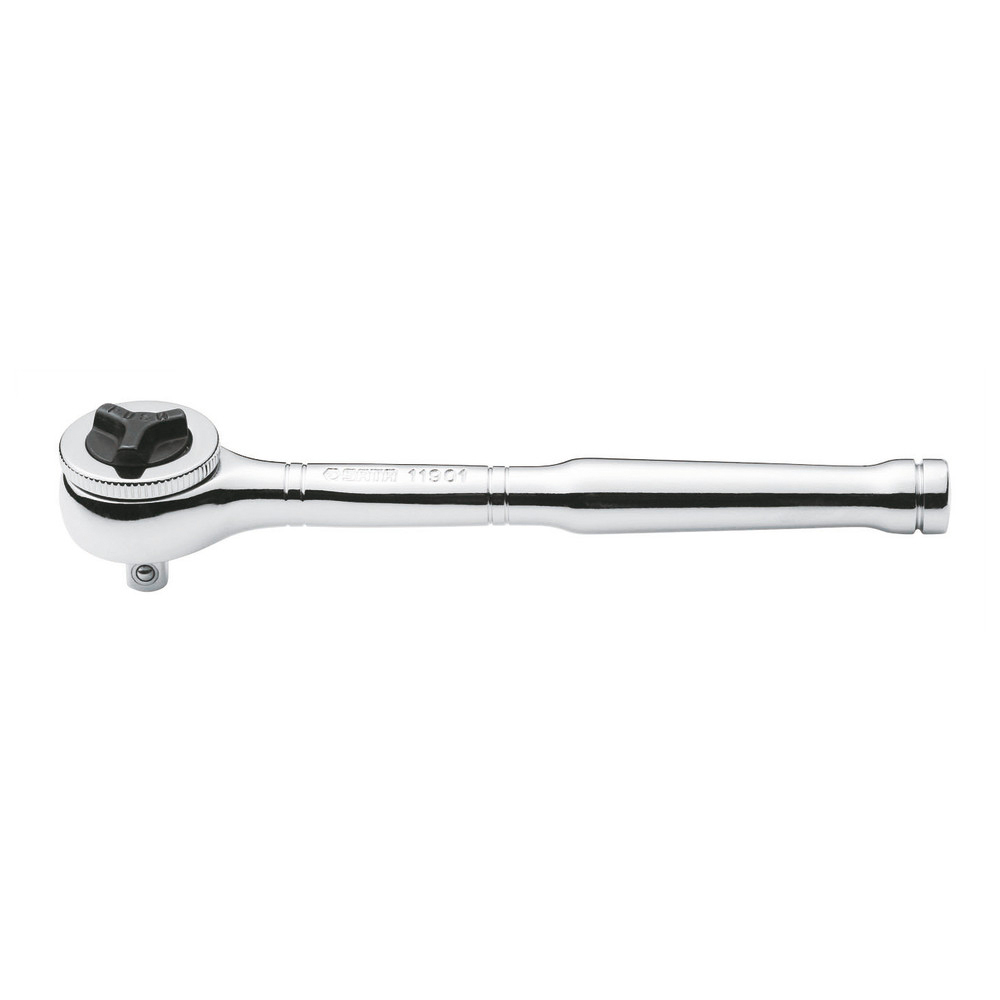Ratsche mit Stahlgriff und Rundkopf 1/4"