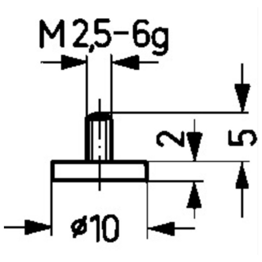 Messeinsatz Stahl Abbildung 11/20,0 mm