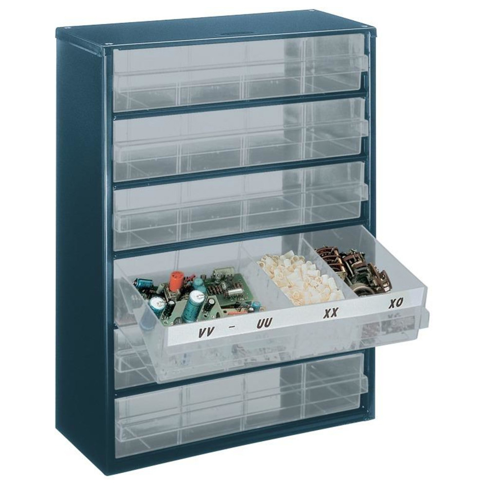 Schubladenmagazin mit 6 Laden Typ 150-03 blau