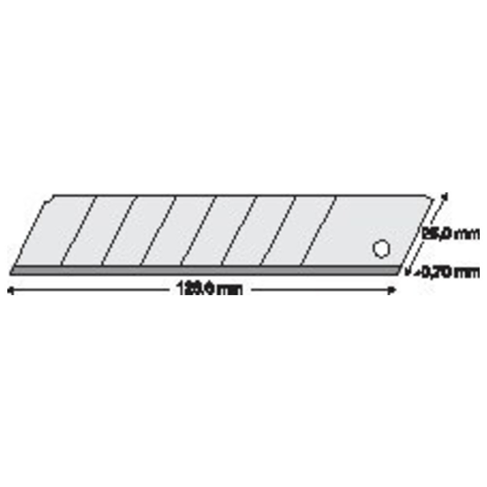 Abbrechklinge 25mm Pack a 10 Stück