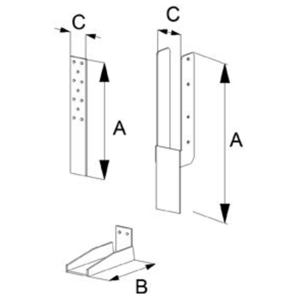Zuganker 2-teilig HD2P60G-B SST
