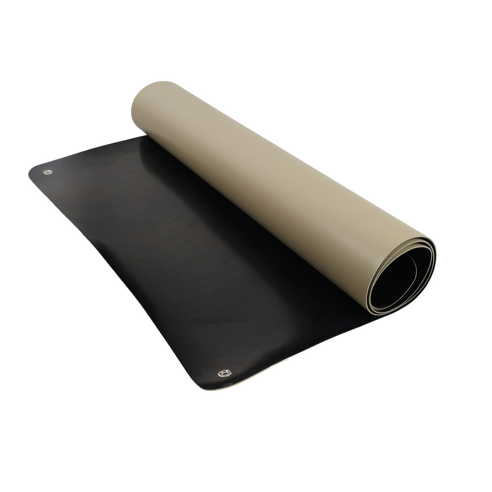 WETEC Tischbelag, ESD, 610 x 1.220 mm, beige, gerundete Ecken, 2 x 10 mm DK, Bild 3