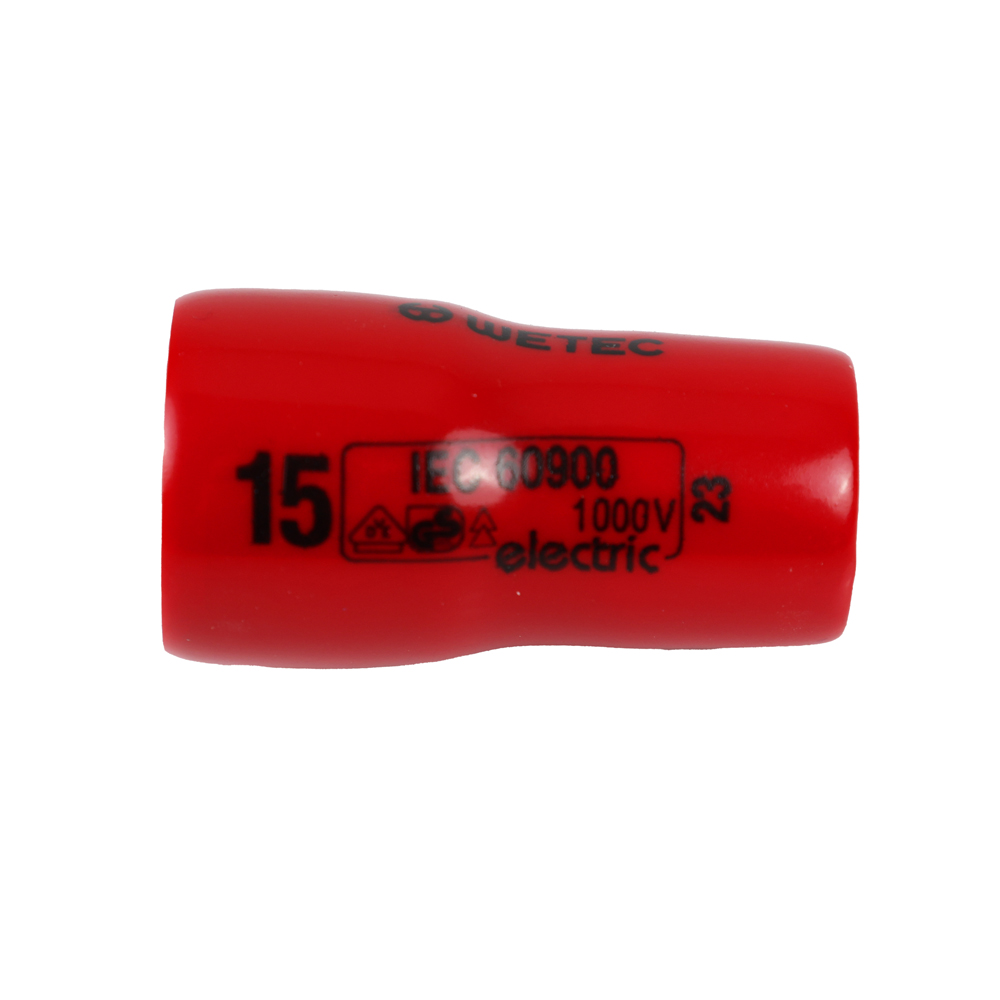 WETEC Sechskant-Steckschlüssel-Einsatz, 3/8", Größe 15 mm, 1000 V/VDE/GS, Bild 2