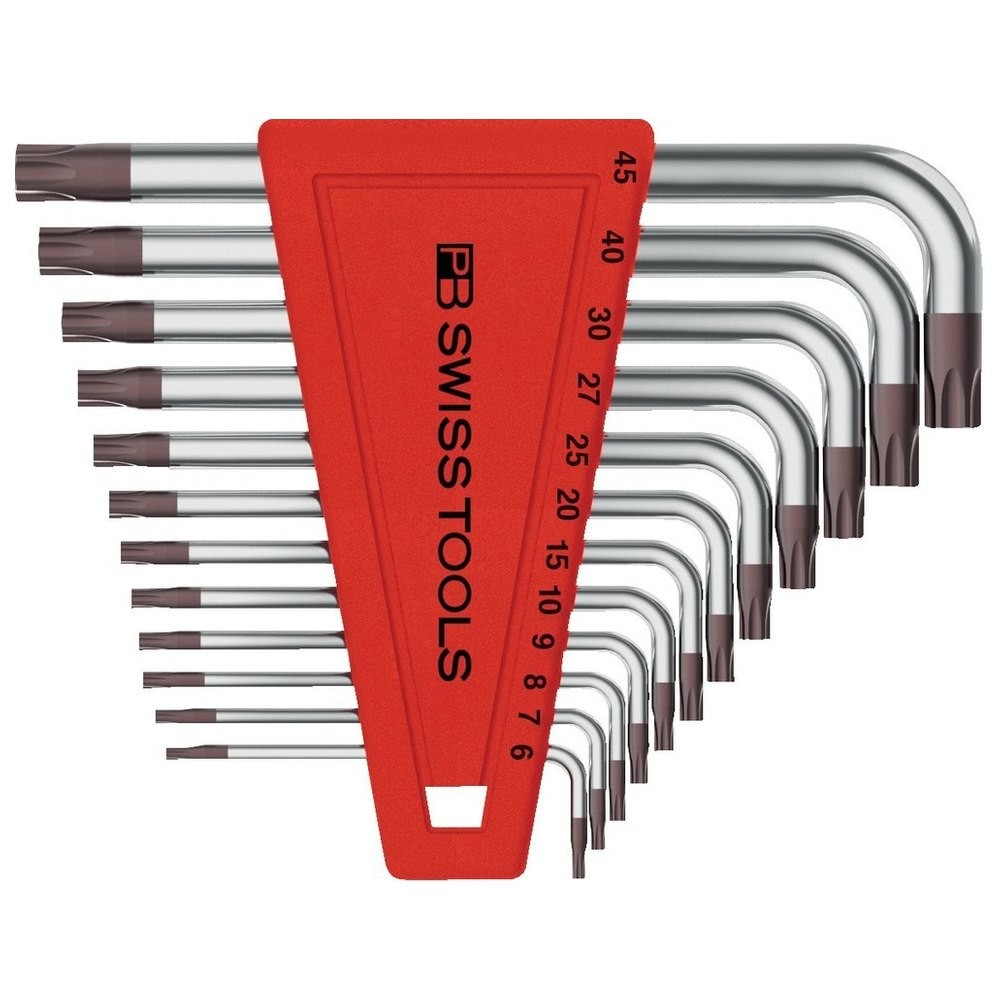 Winkelschraubendreher- Satz im Kunststoffhalter 12-teilig T6-T45 PB Swiss Tools