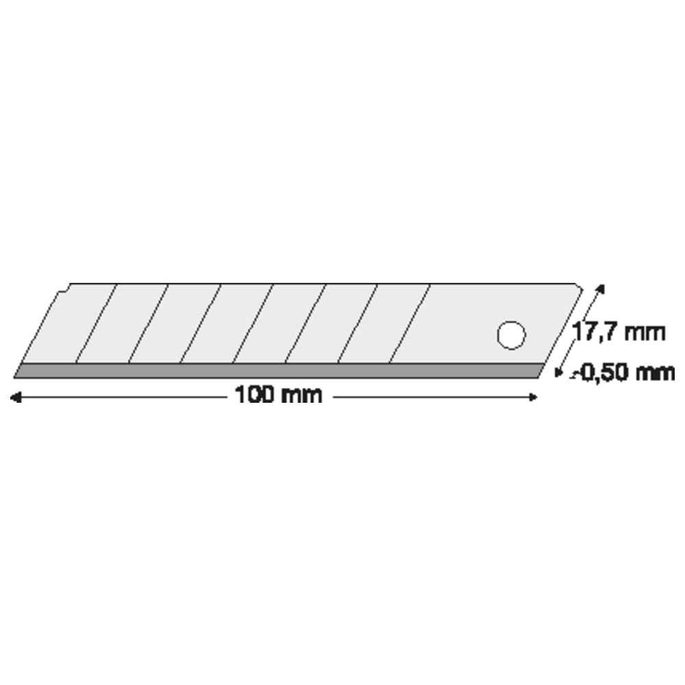 Abbrechklinge 18 mm, Pack à 10 Stück