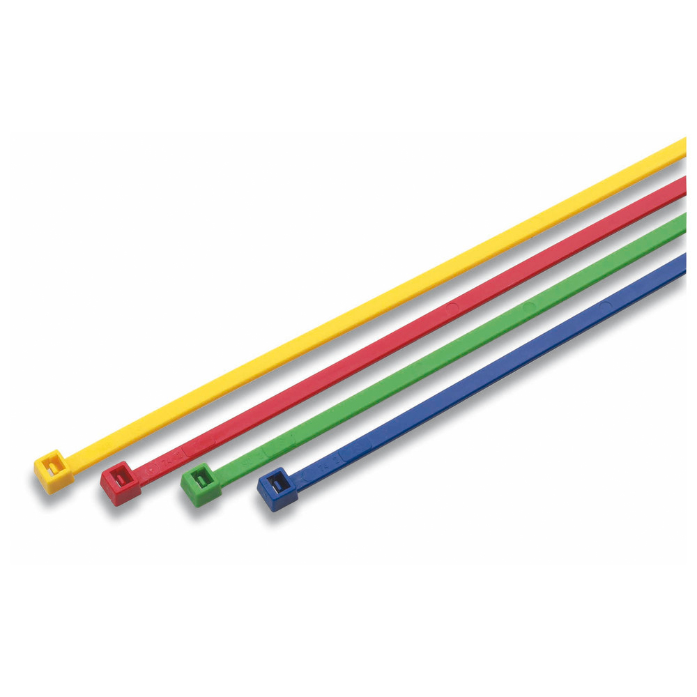 Kabelbinder gelb BxL 4,5 x 200 mm Kabelbaum¸ 3-51 mm Mindestzugfestigkeit 22kp/2