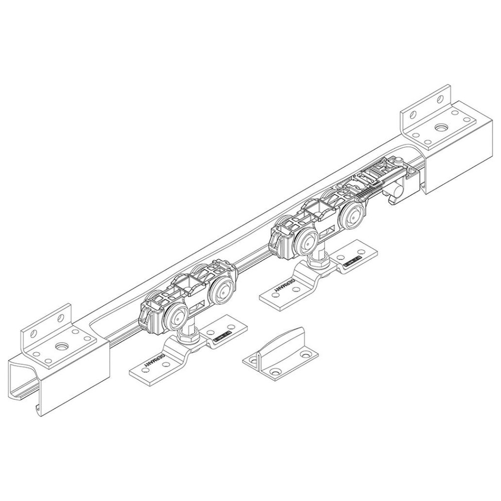 Schiebetürbeschlag 40 NT Flügelbreite 50-92cm