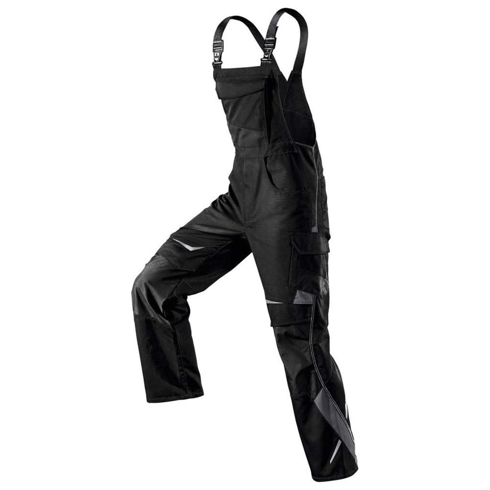 Latzhose Pulsschlag schwarz/anthrazit, Gr. 94