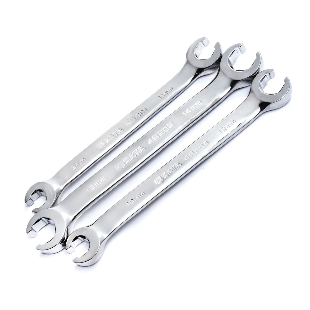Offener Doppelringschlüssel-Satz, 3-teilig, 9-14 mm