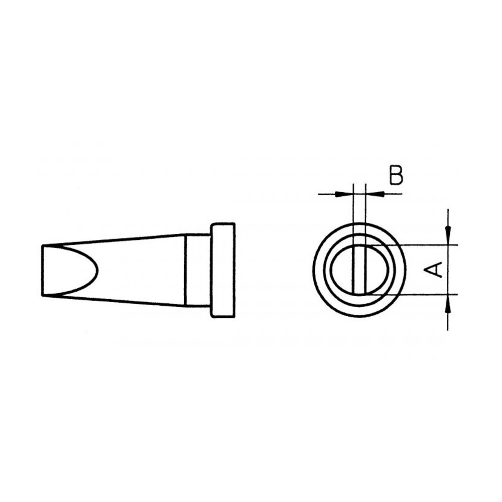Lötspitze Serie LT, LT H/0,8 x 0,4 mm, gerade, 100 Stück