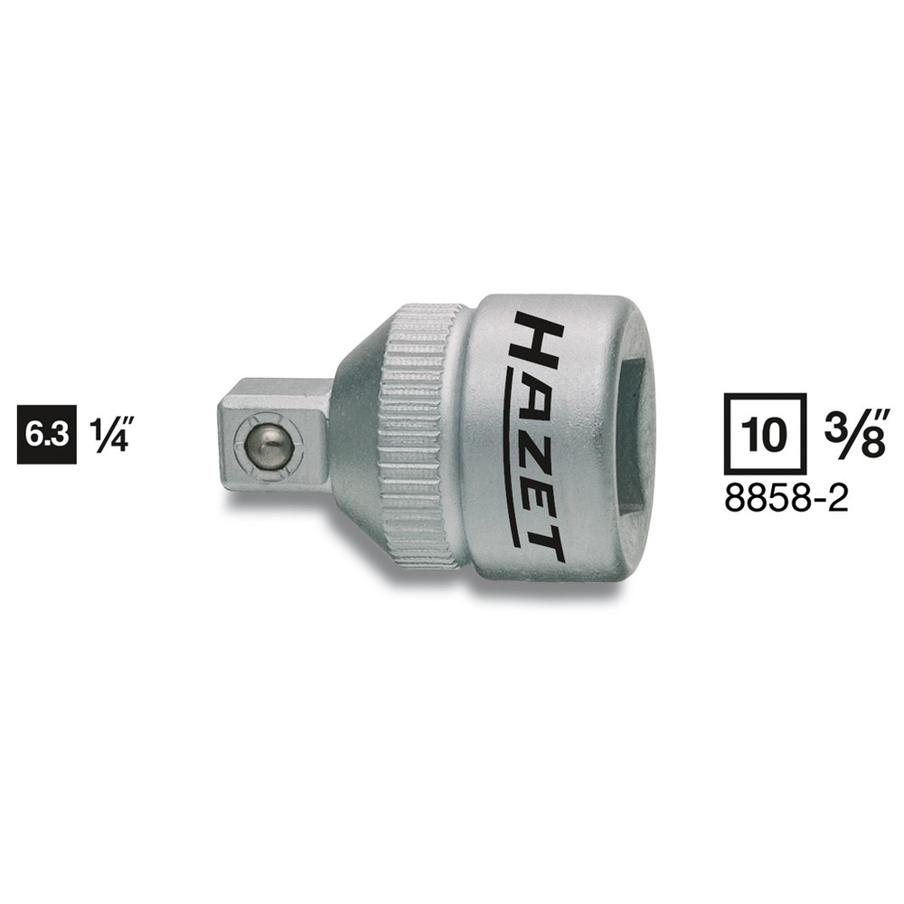 Adapter 8858-2 - Vierkant hohl 10 mm (3/8 Zoll) - Vierkant massiv 6,3 mm (1/4 Z
